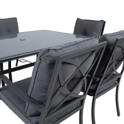Hagemøbelsett HOME4YOU Bosler bord og 6 stoler