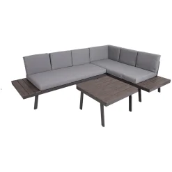 Hagemøbelsett HOME4YOU Delgado hjørnesofa og bord
