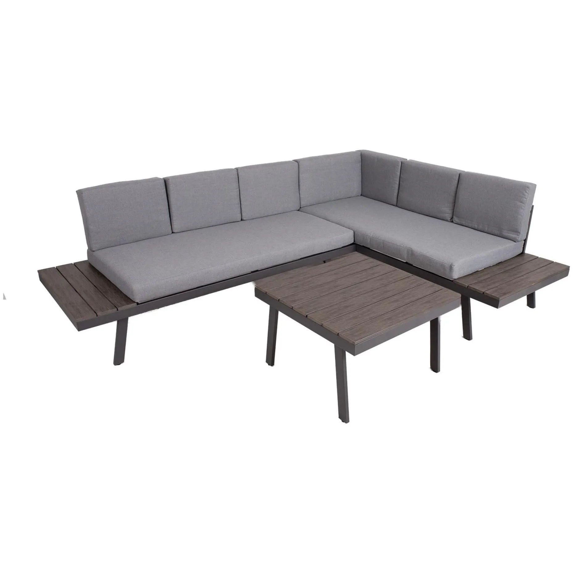 Hagemøbelsett HOME4YOU Delgado hjørnesofa og bord