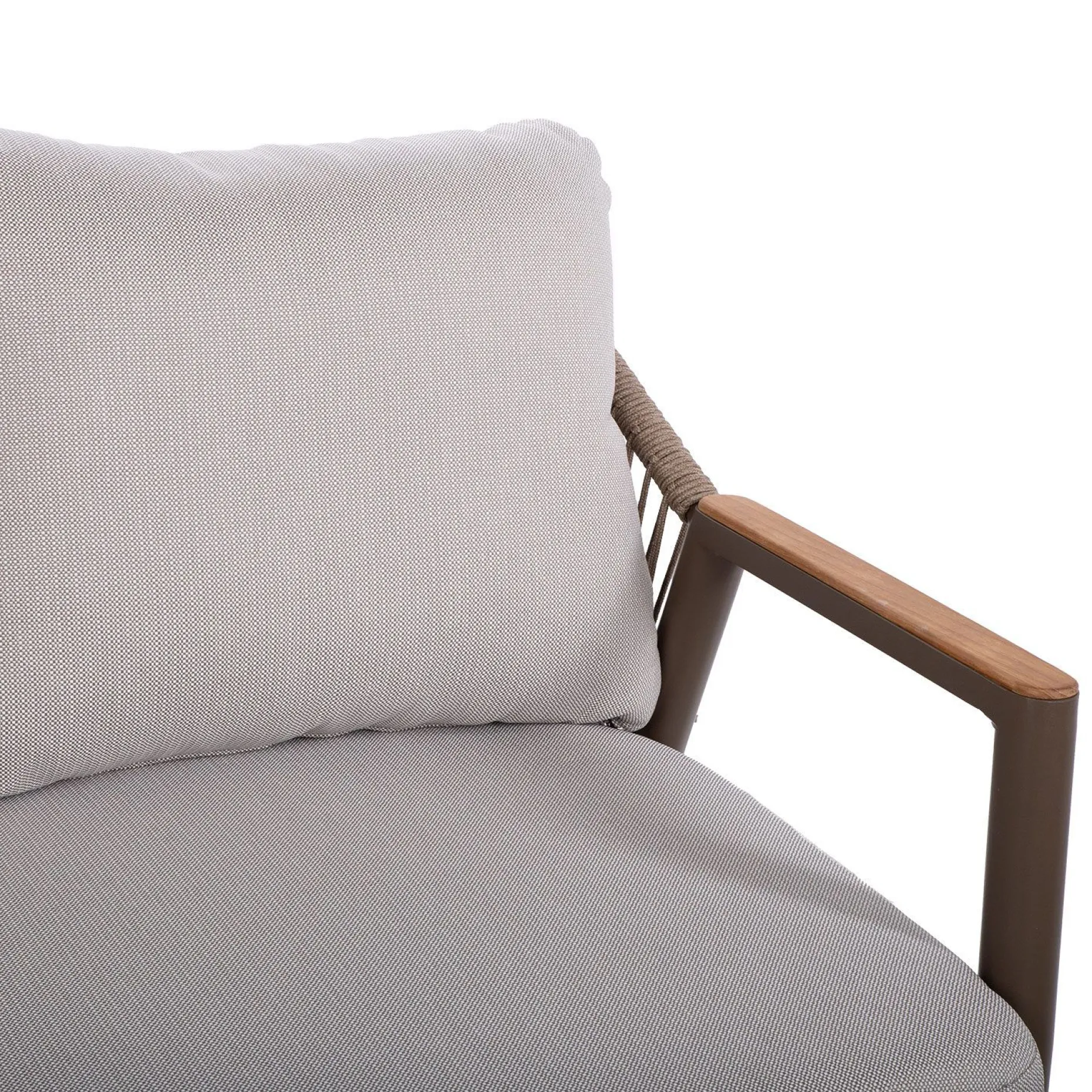 Hagemøbelsett HOME4YOU Delia bord, sofa og 2 stoler