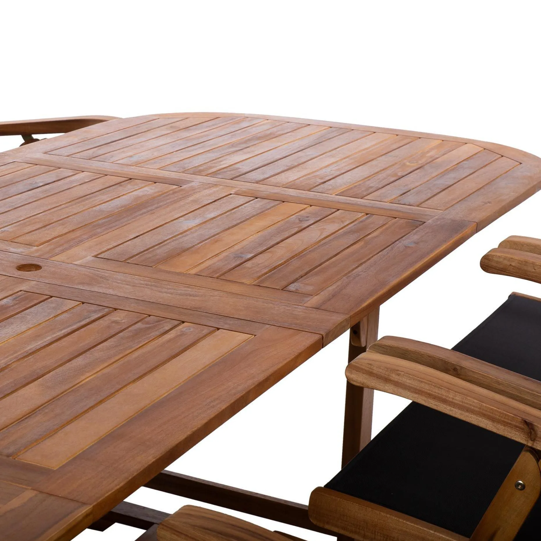 Hagemøbelsett HOME4YOU Fabiola bord og 8 stoler
