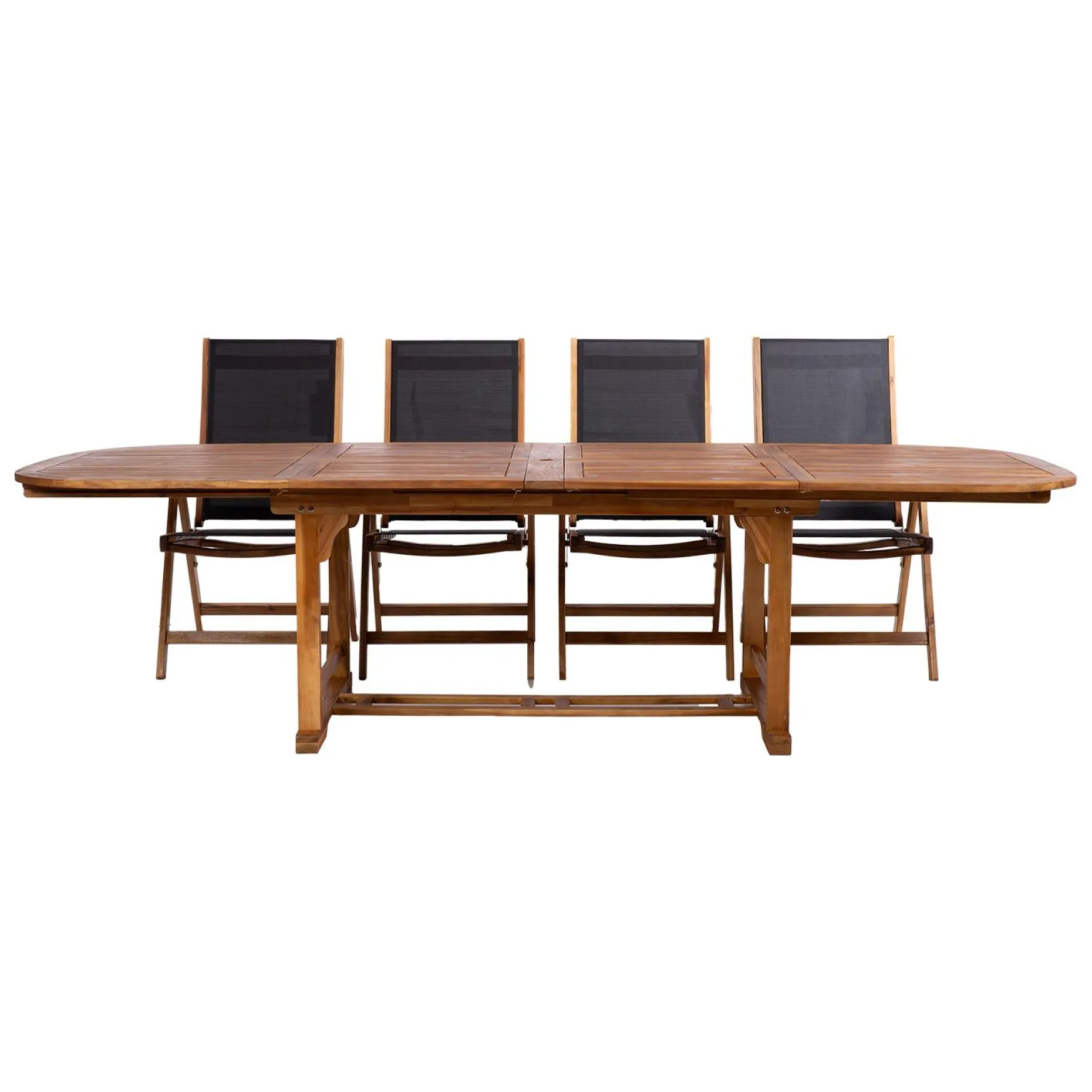 Hagemøbelsett HOME4YOU Fabiola bord og 8 stoler
