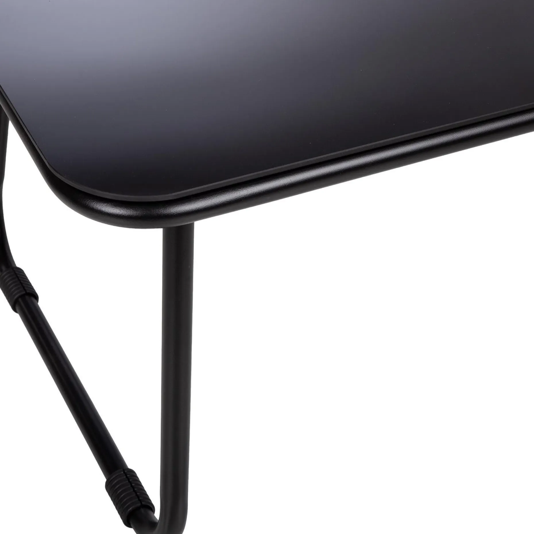 Hagemøbelsett HOME4YOU Macos bord, sofa og 2 stoler Grå/svart