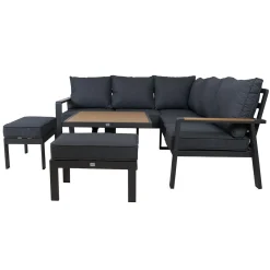 Hagemøbelsett HOME4YOU Parker Grey 4 deler