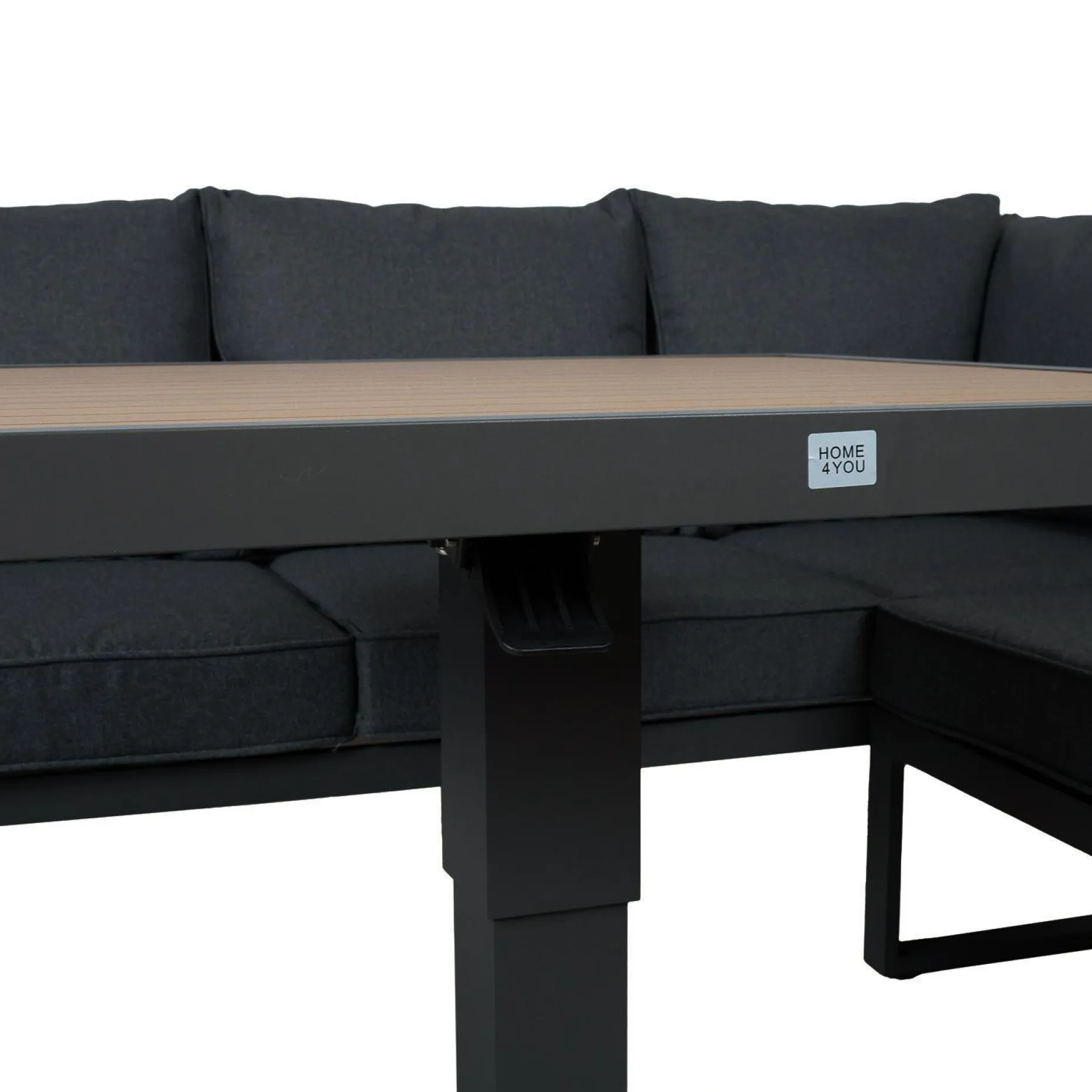 Hagemøbelsett HOME4YOU Parker Grey 4 deler