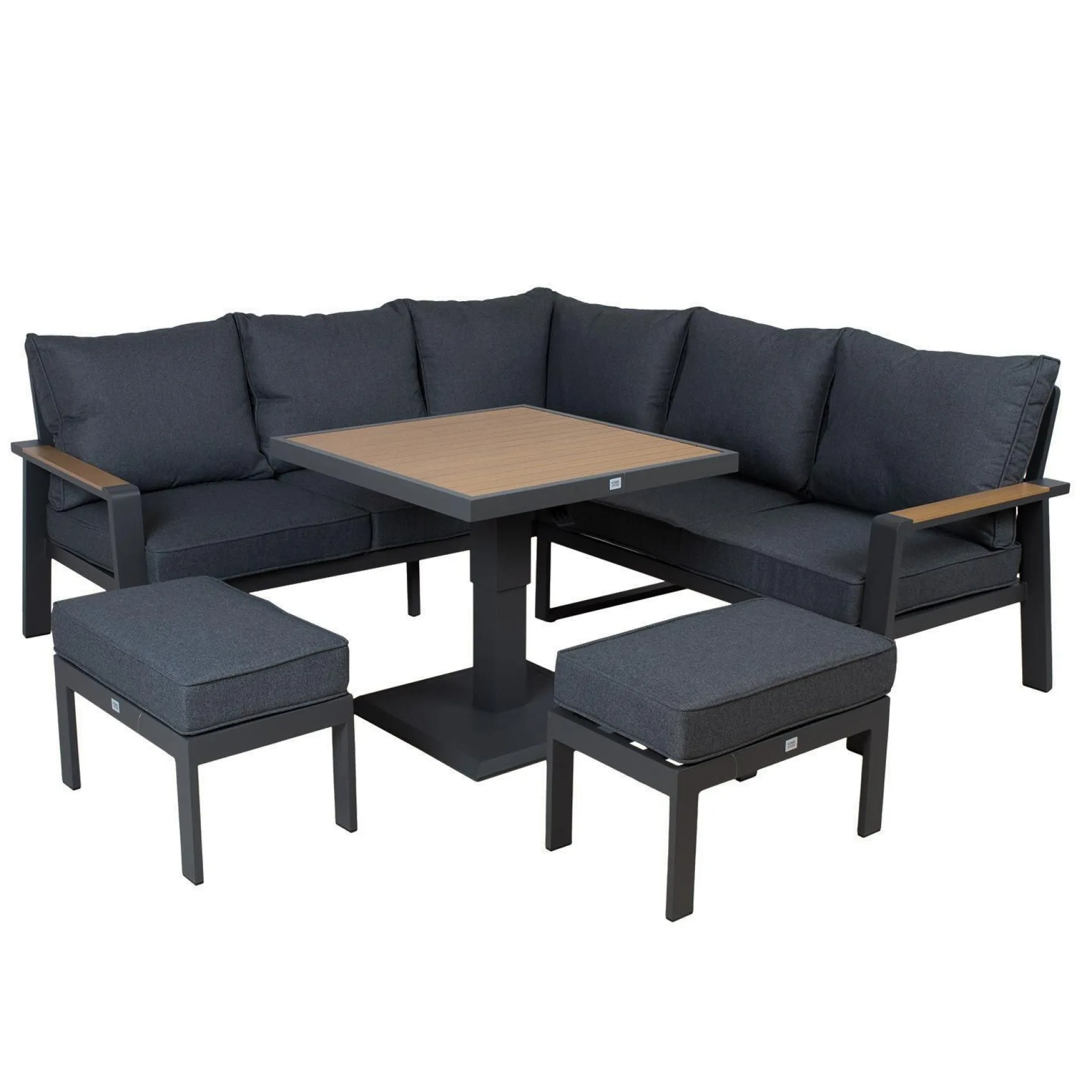 Hagemøbelsett HOME4YOU Parker Grey 4 deler