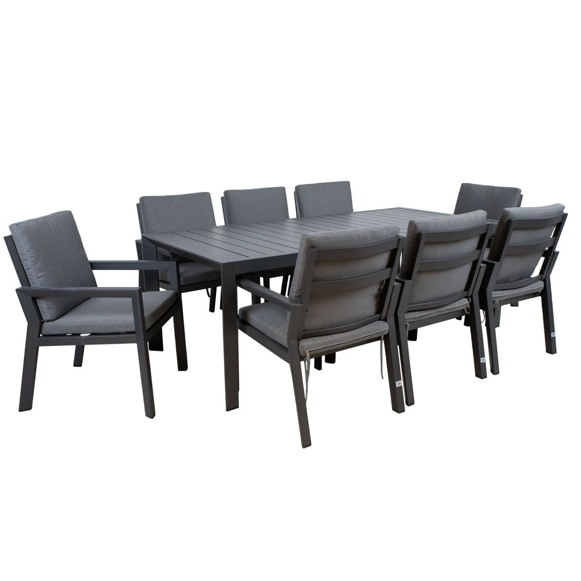 Hagemøbelsett HOME4YOU Tomson bord og 8 stoler 61,5 x 68 x 85 cm