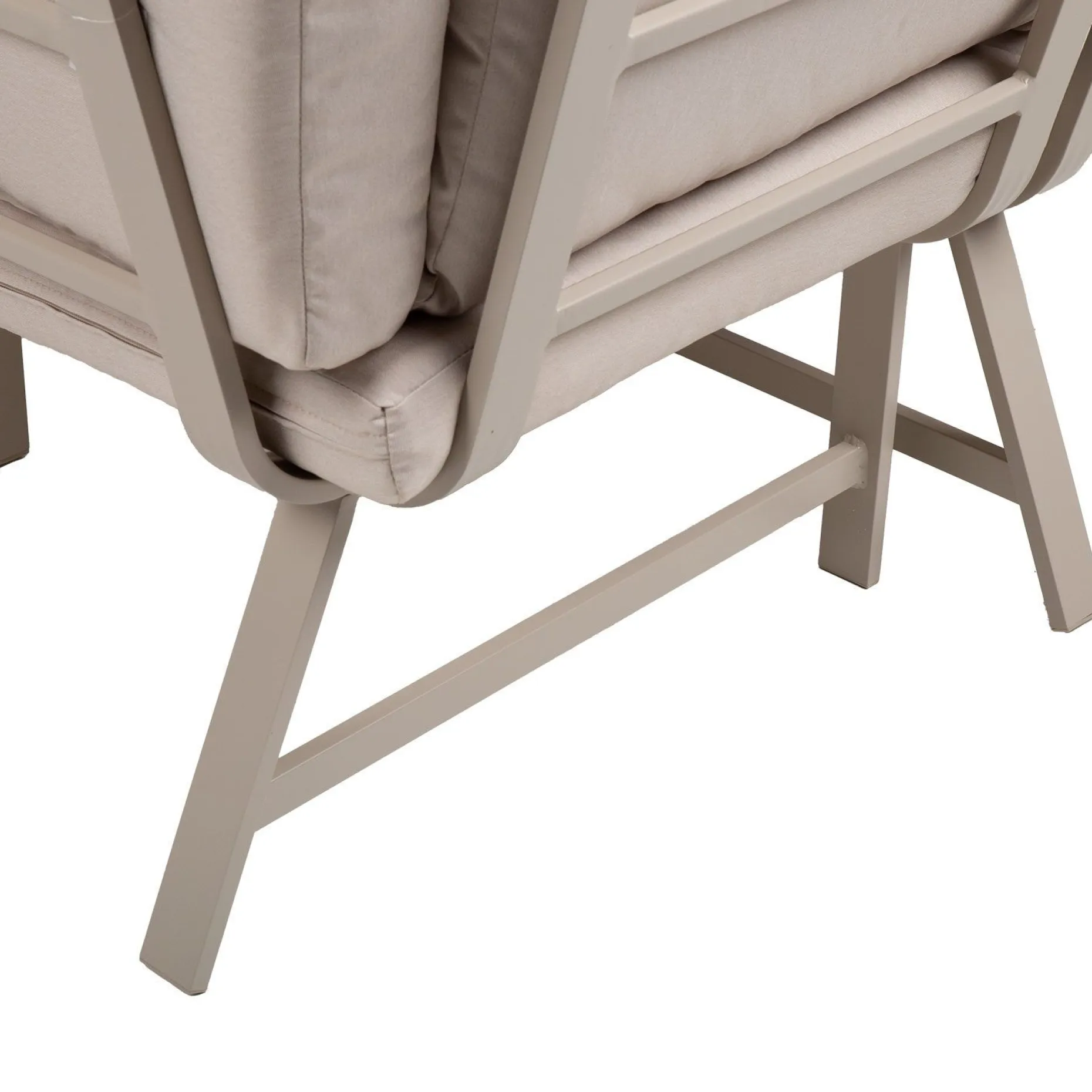 Hagemøbelsett HOME4YOU Upland bord og hjørnesofa beige