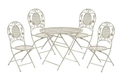 Hagemøbelsett Hvit BIVIO
