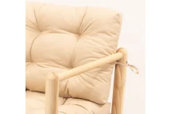 Hagesofa med 2 seter Hue Krem