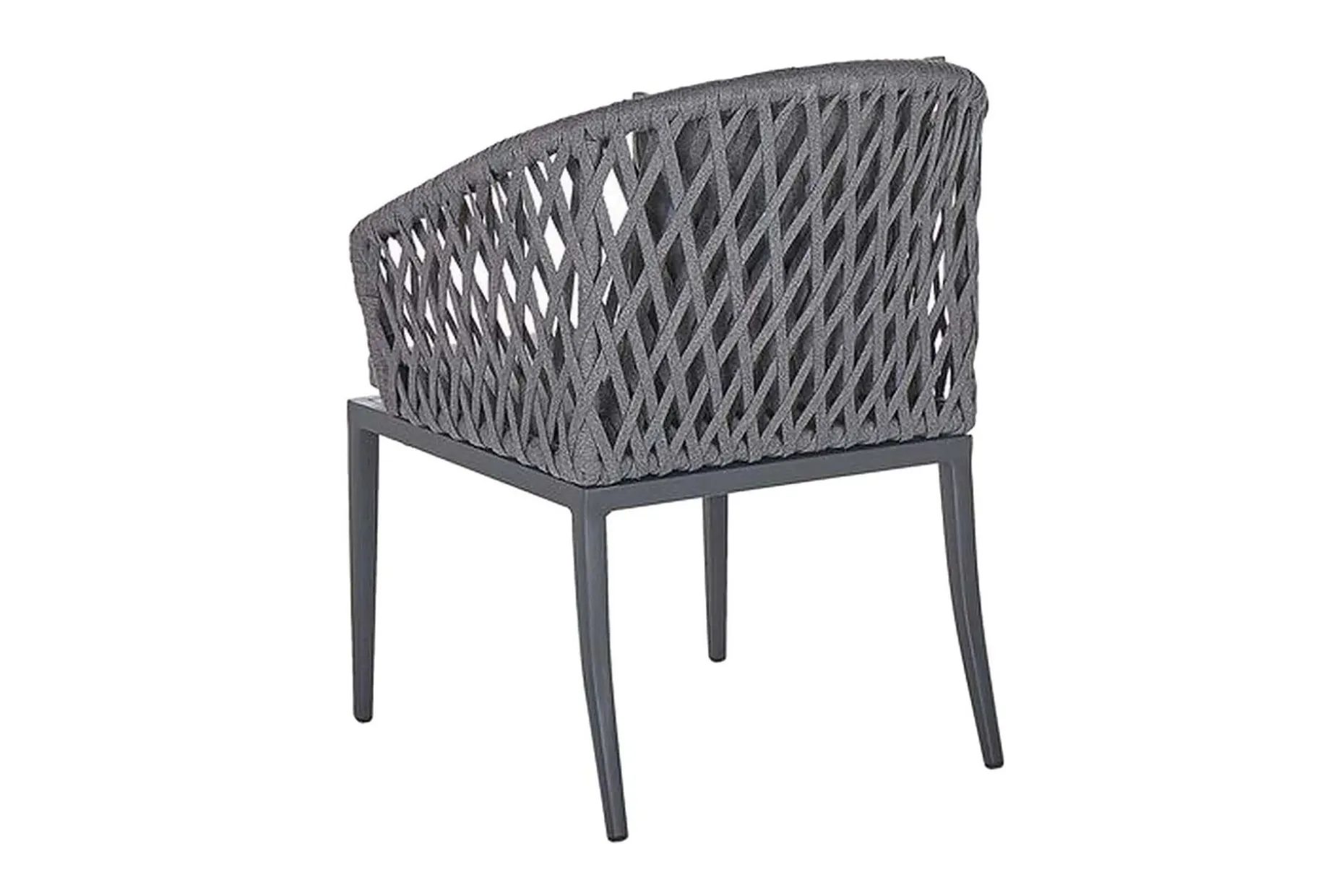 Hagestol 2 stk aluminium grå LIPARI