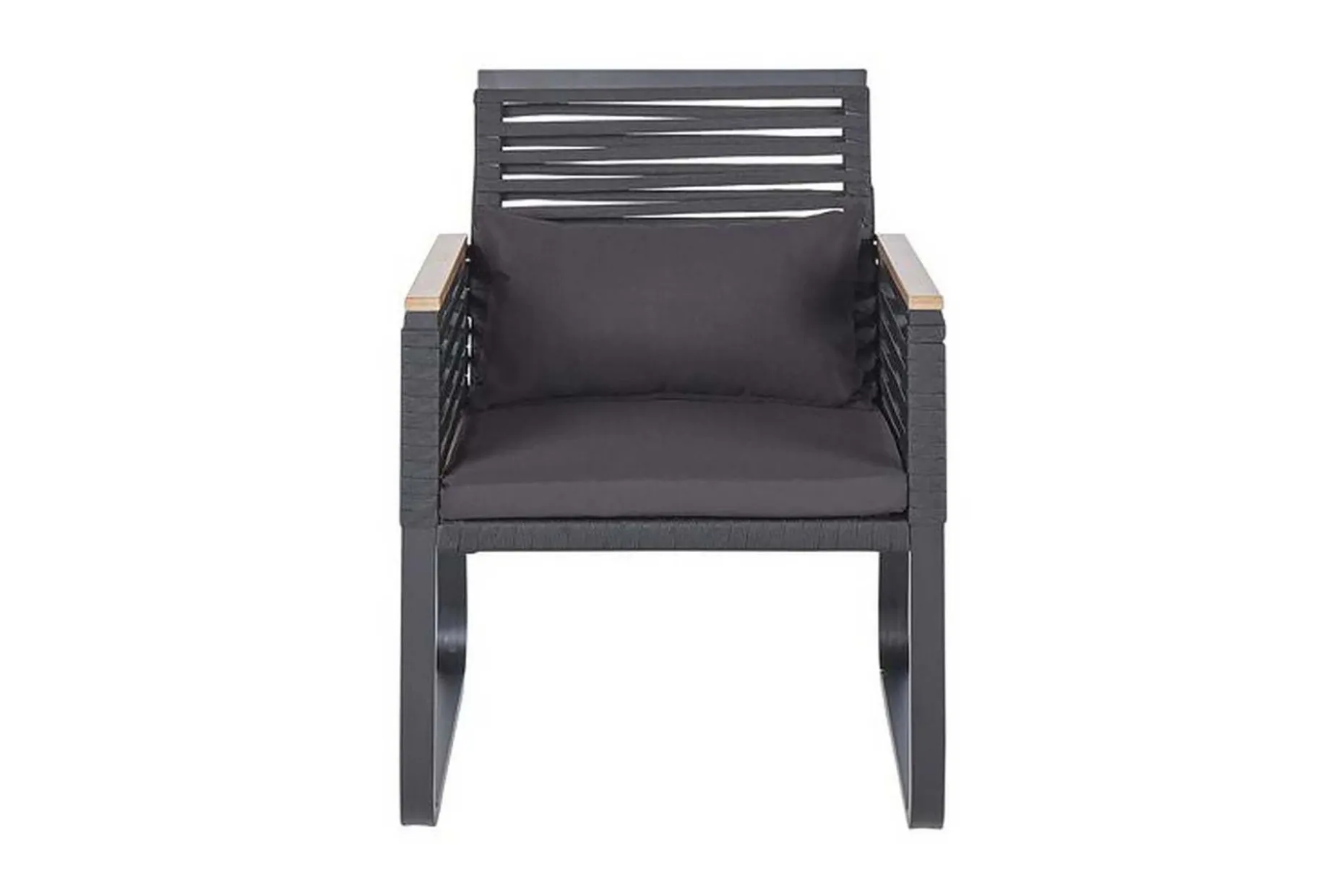 Hagestol 2 stk svart CANETTO
