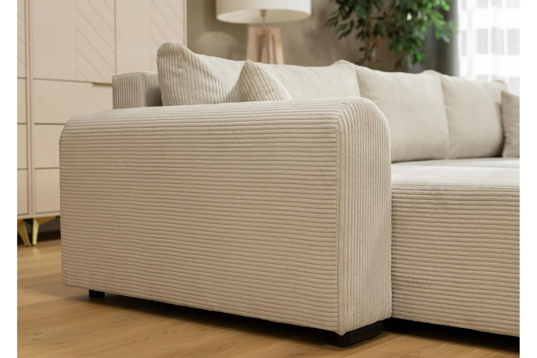 Handda Sovesofa med Sjeselong 3-seter i Chenille