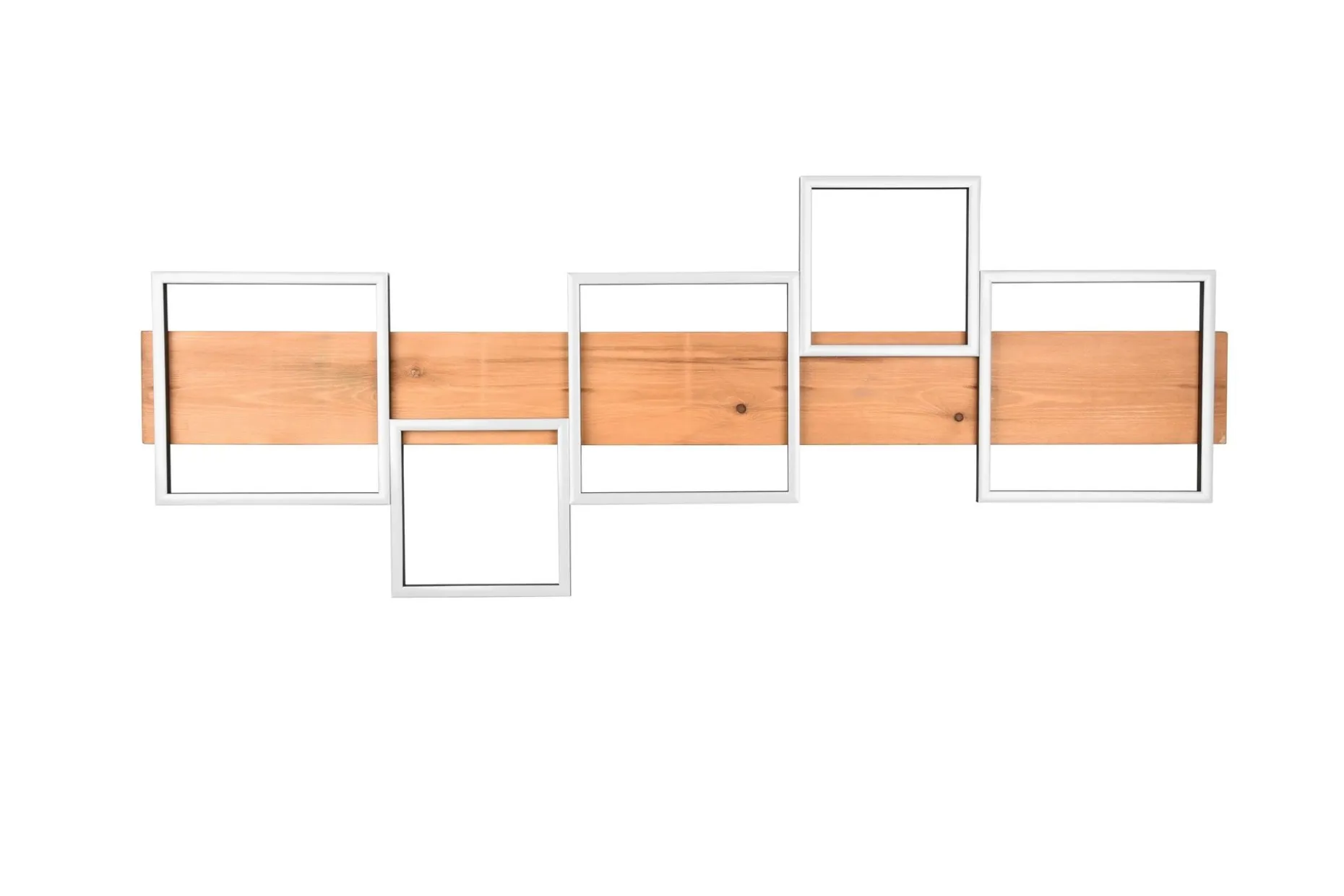 Harper LED-Taklampe 115 cm Mattsvart/Tre