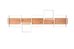 Harper LED-Taklampe 115 cm Mattsvart/Tre