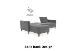 Hartford 3-sits Divansovesofa Grå
