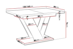 Harumi Matbord 120 cm Rektangulær