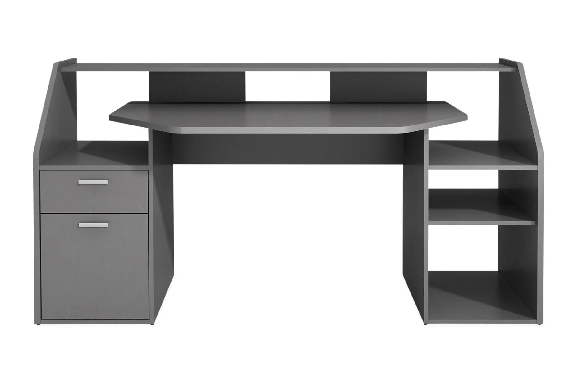 Harvilchuck Skrivebord med Oppbevaringshyller + Skuff + Skap