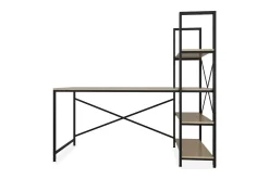 Hejde Skrivebord 160 cm med Oppbevaringshyller