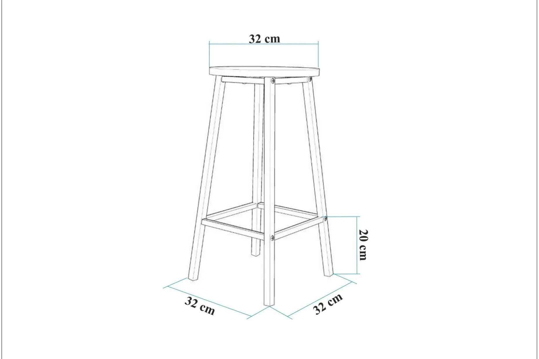 Heran Barstol 62 cm