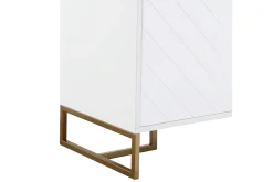 Herringbone Skjenk 122x48 cm Hvit
