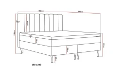 Hilton High Komplett Sengpakke 180x200 cm
