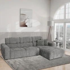 Hjørnesofa HOME4YOU BELISMA høyre hjørne Beige