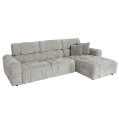 Hjørnesofa HOME4YOU BELISMA høyre hjørne Grå