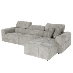 Hjørnesofa HOME4YOU BELISMA høyre hjørne Grå