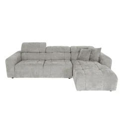 Hjørnesofa HOME4YOU BELISMA høyre hjørne Grå