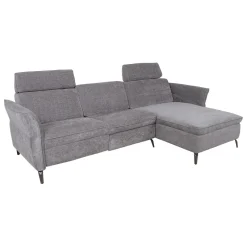 Hjørnesofa HOME4YOU Dayton elektrisk recliner Lys grå Høyre hjørne