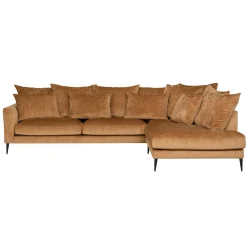 Hjørnesofa HOME4YOU Lartes brun Høyre hjørne