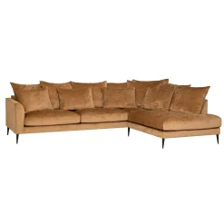 Hjørnesofa HOME4YOU Lartes brun Høyre hjørne