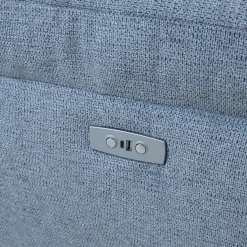Hjørnesofa HOME4YOU Luzern elektrisk recliner Blågrå Høyre hjørne