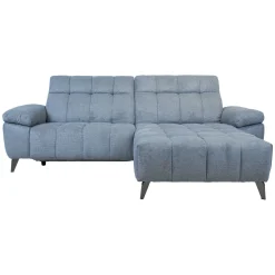 Hjørnesofa HOME4YOU Luzern elektrisk recliner Blågrå Høyre hjørne