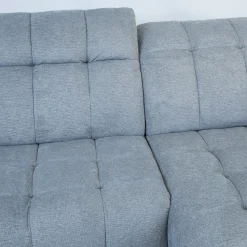 Hjørnesofa HOME4YOU Luzern elektrisk recliner Blågrå Høyre hjørne