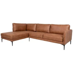 Hjørnesofa HOME4YOU Sofia Brun Venstre hjørne