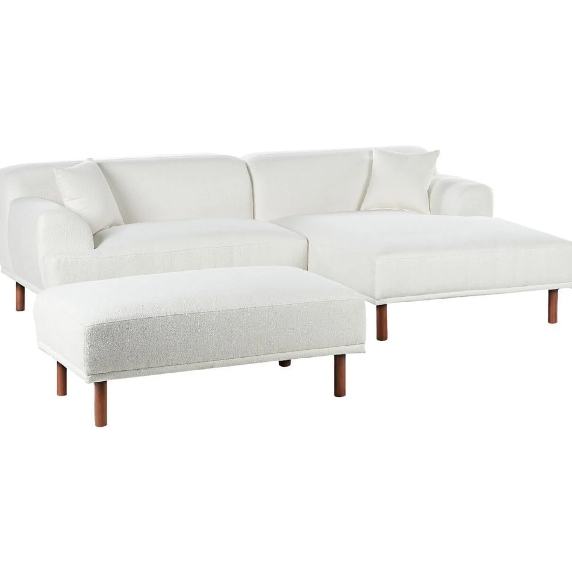 Hjørnesofa med fotskammel Holt