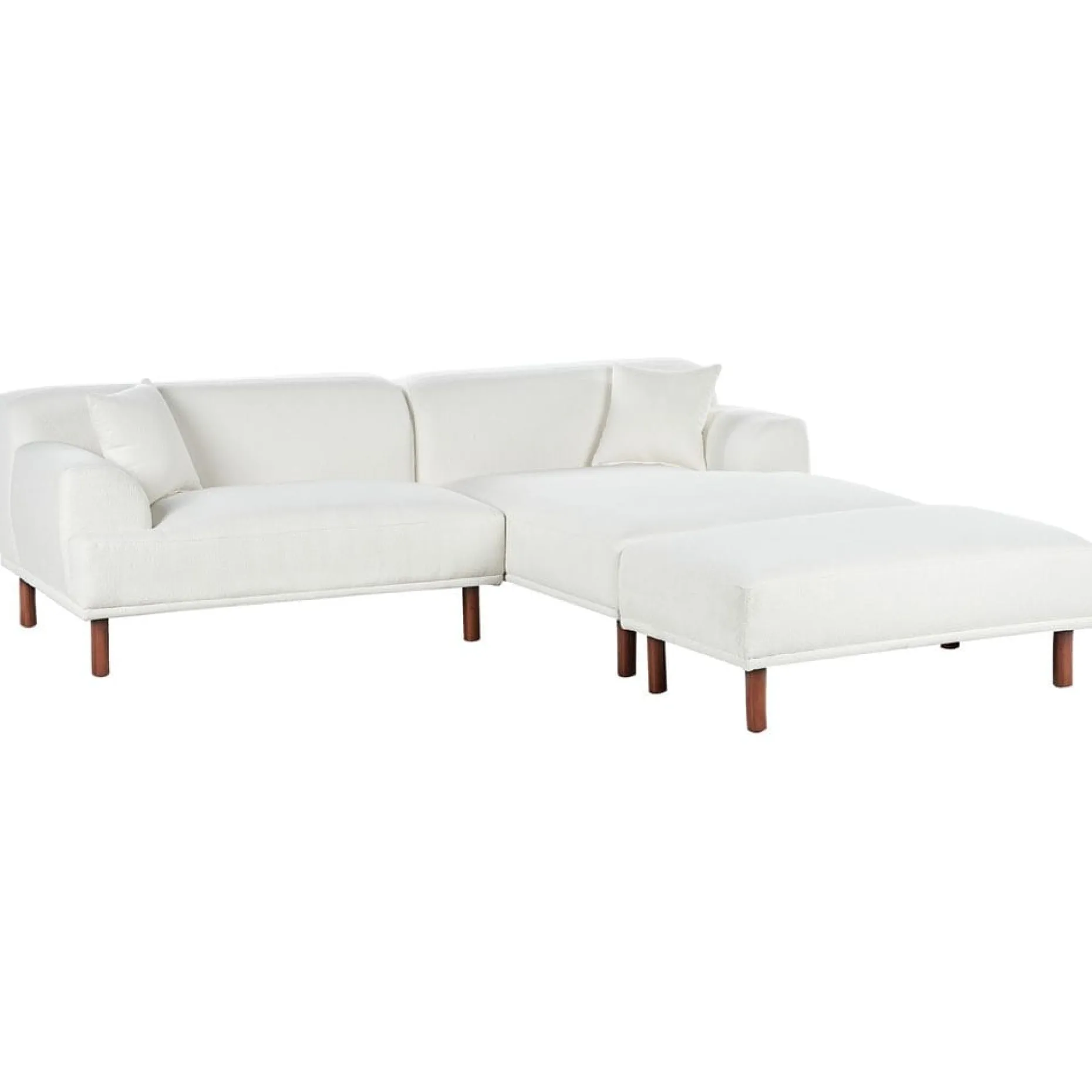 Hjørnesofa med fotskammel Holt