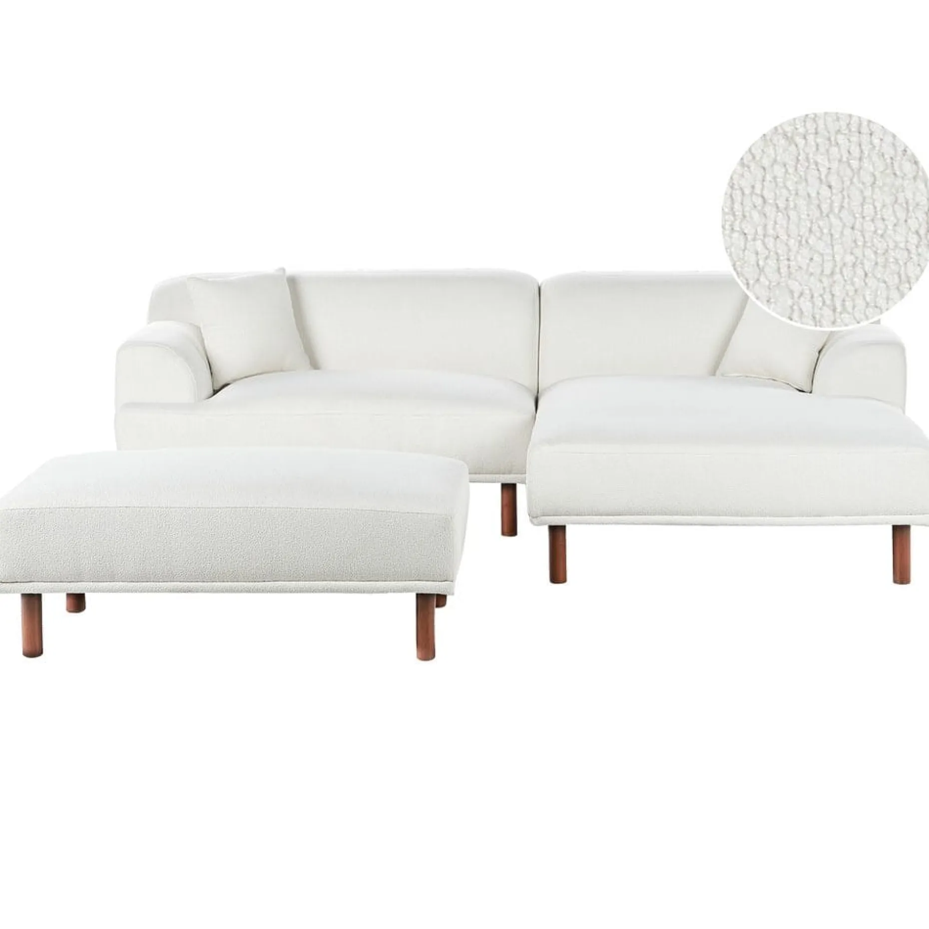 Hjørnesofa med fotskammel Holt