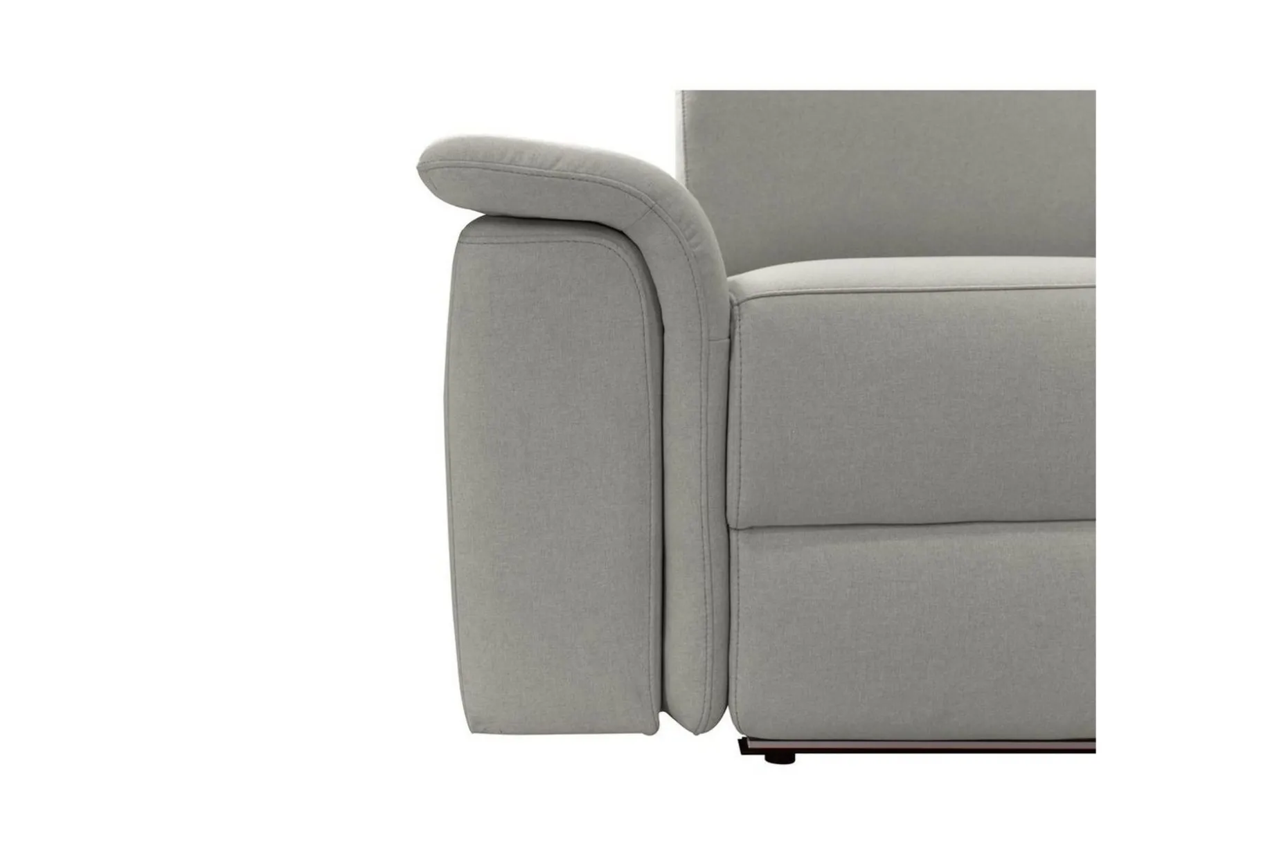 Hjørnesofa 3-seter Pareli Grå, Sunday Stoff, Høyre Elektrisk Recliner