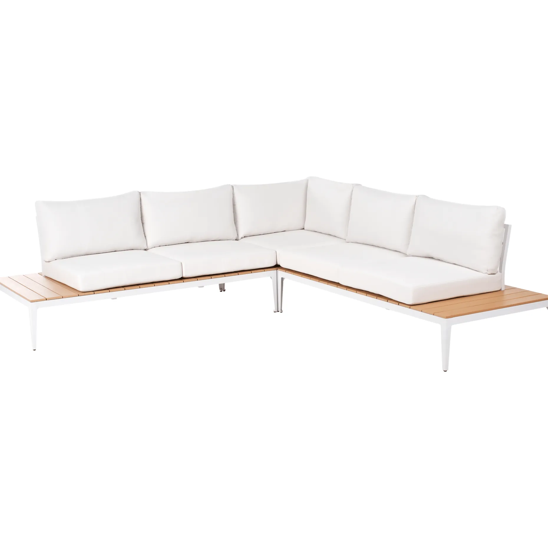 Hjørnesofa utendørs med bord 5-seter Positano