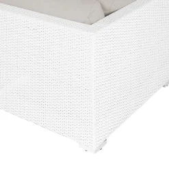Hjørnesofa utendørs med bord 4-seter Sano høyrevendt modulær kunstrotting