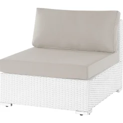 Hjørnesofa utendørs med bord 4-seter Sano høyrevendt modulær kunstrotting