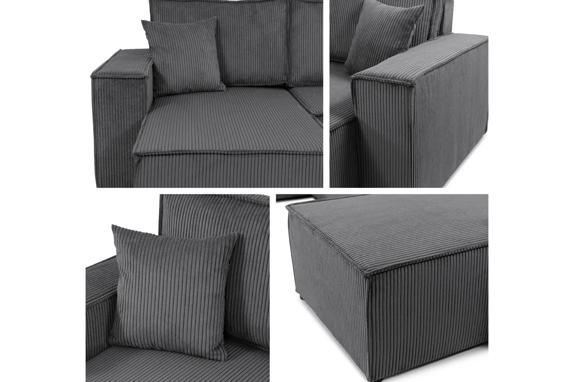Hobson Sofa Dobbel sjeselong 4-seter