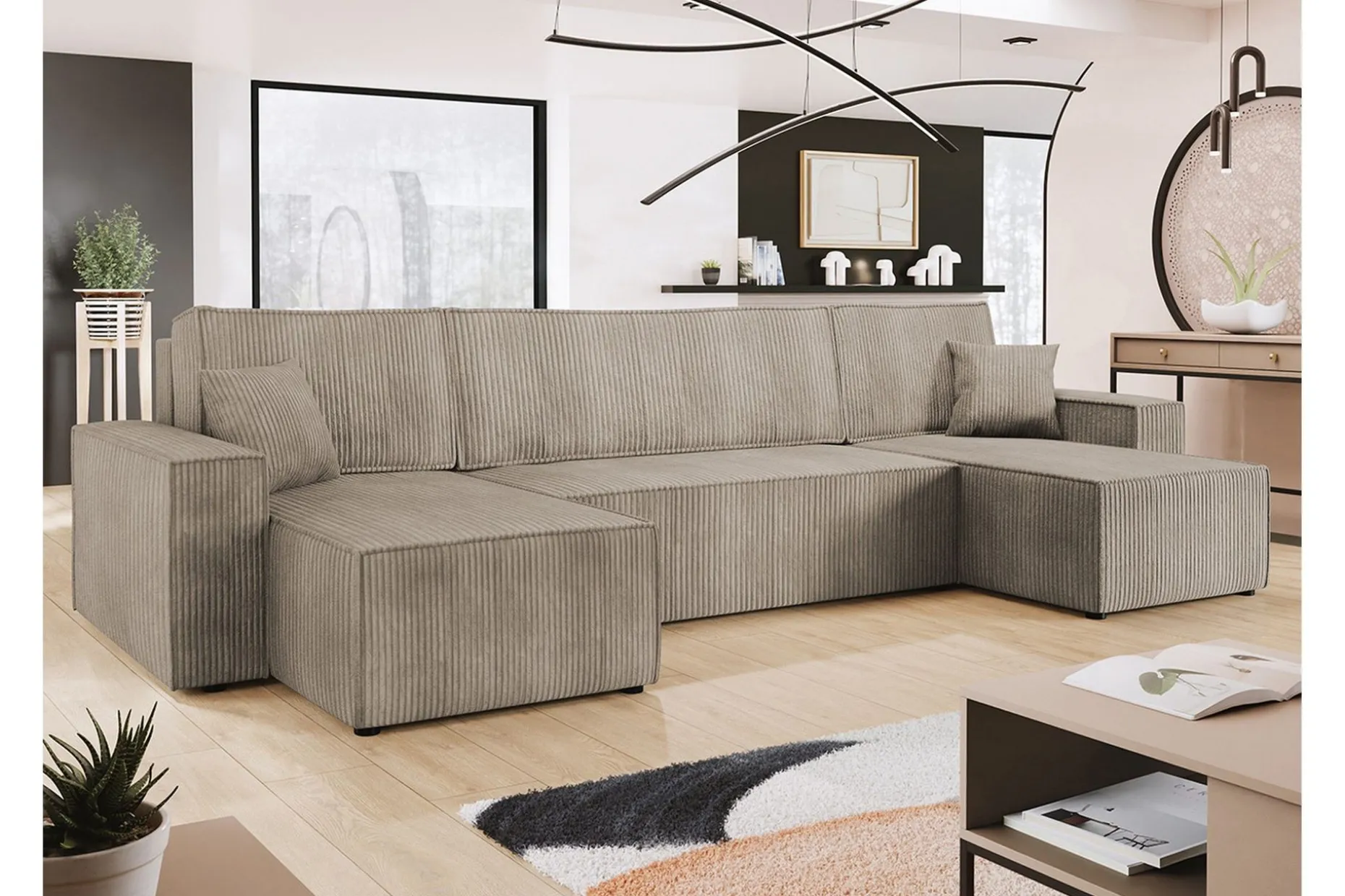 Hobson Sofa Dobbel sjeselong 4-seter