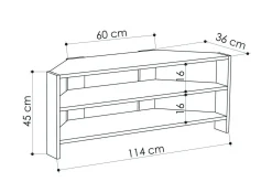 Homitis TV-benk 114 cm