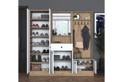 Hooda Gangmøbelsett Brun/Hvit