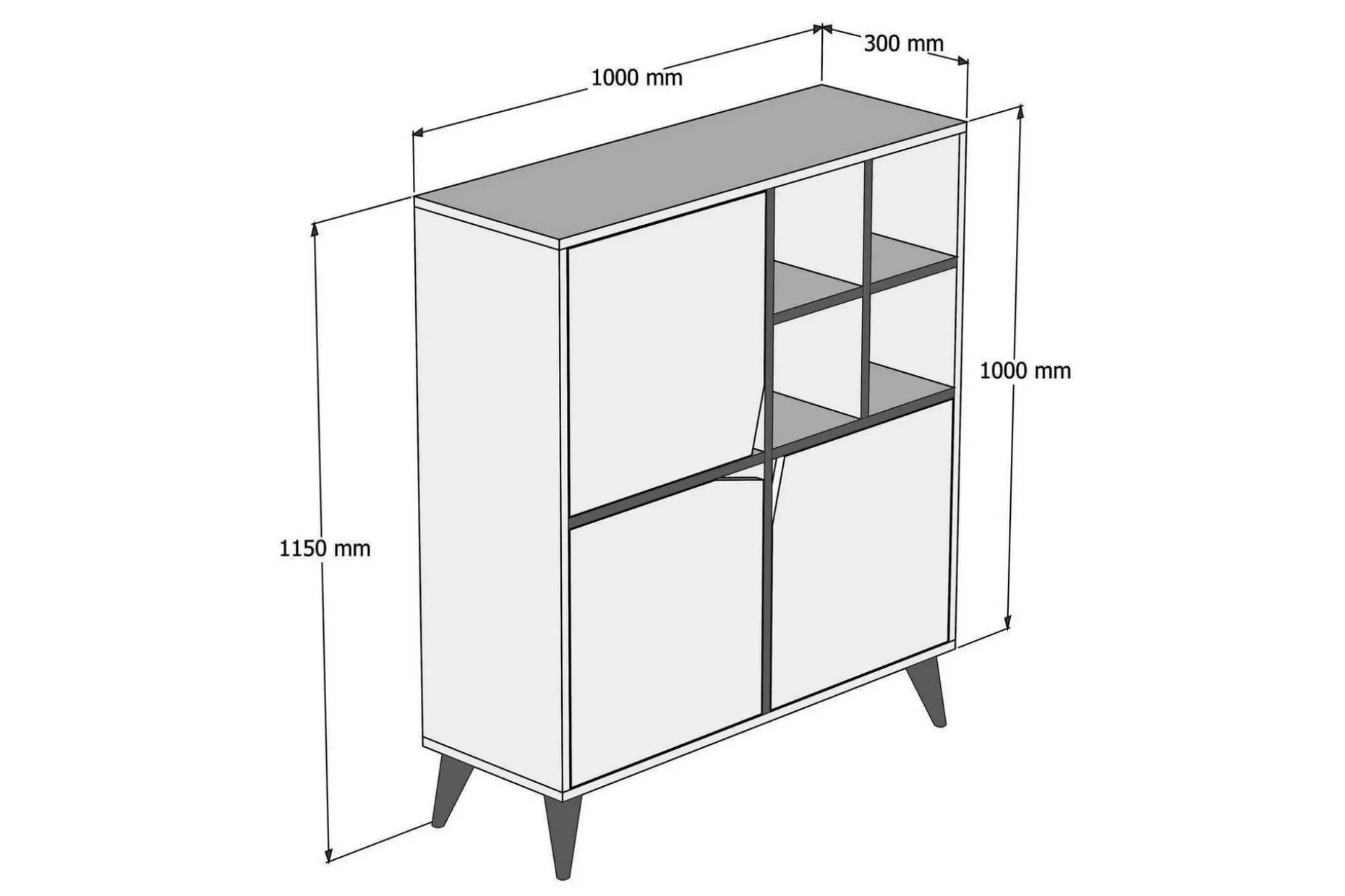 Hovdane Klesskap 100 cm