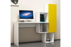 Hovdane Skrivebord 145 cm med Oppbevaringshyller + Skap